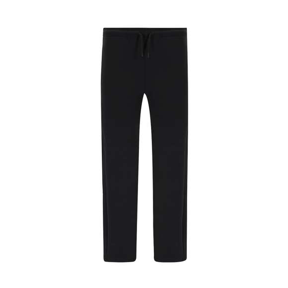 Pantalón largo unisex de corte recto. Con dos bolsillos laterales con cremallera. Cinturilla elástica con cordón ajustable a tono. Con interior perchado que aporta suavidad y calidez. Doble pespunte en los bajos.