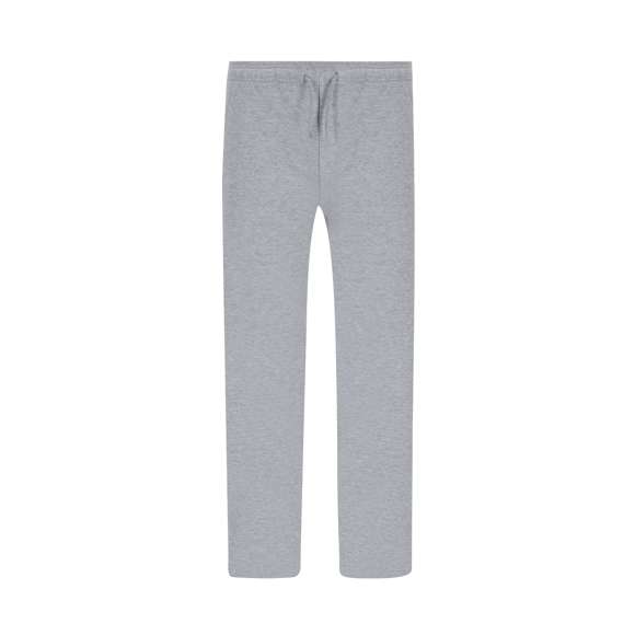 Pantalón largo unisex de corte recto. Con dos bolsillos laterales con cremallera. Cinturilla elástica con cordón ajustable a tono. Con interior perchado que aporta suavidad y calidez. Doble pespunte en los bajos.