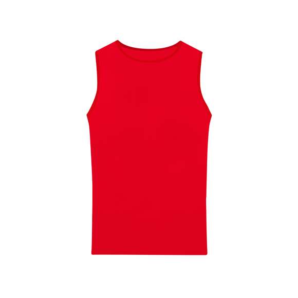 Camiseta de tirantes confeccionada en tejido técnico micro mesh, diseñada para expulsar la humedad de la prenda gracias a su función Cool Dry, manteniendo la piel seca y fresca durante la actividad. Incluye costuras laterales a tono que mejoran la adaptación al cuerpo.