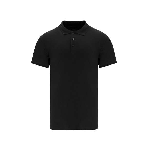 Polo unisex de manga corta de 200 g/m2. Tapeta con tres botones acabado mate. Con cubrecosturas reforzado en el interior del cuello. Ribete acanalado en mangas y cuello. Costuras laterales con aperturas en la parte del bajo.