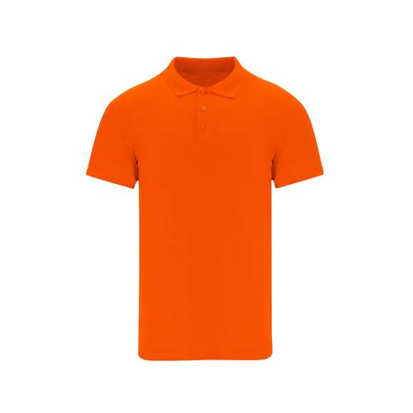Polo unisex de manga corta de 200 g/m2. Tapeta con tres botones acabado mate. Con cubrecosturas reforzado en el interior del cuello. Ribete acanalado en mangas y cuello. Costuras laterales con aperturas en la parte del bajo.