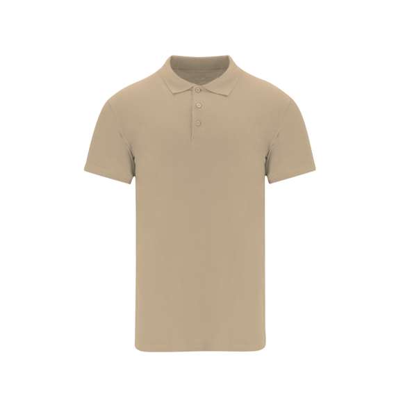 Polo unisex de manga corta de 200 g/m2. Tapeta con tres botones acabado mate. Con cubrecosturas reforzado en el interior del cuello. Ribete acanalado en mangas y cuello. Costuras laterales con aperturas en la parte del bajo.