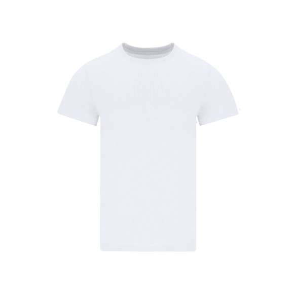 Camiseta de manga corta unisex confeccionada en algodón de punto liso de 170 g/m2. Con cuello redondo de 4 capas en canalé 1x1. Cuenta con costuras laterales y cubre costuras de hombro a hombro.