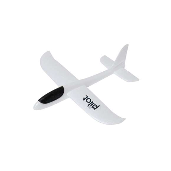 Avioneta de diseño aerodinámico fabricado en ligero EPS ofreciendo resistencia y durabilidad. Incluye alas delanteras y alas traseras con dos posiciones, deslizándose por el aire planeando o realizando divertidas acrobacias. Se presenta desmontado con instrucciones de fácil montaje.