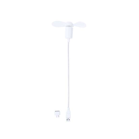 Práctico ventilador flexible, con conexión Tipo C y USB, compatible con multitud de dispositivos.