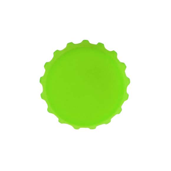 Tapón diseño chapa de silicona diseñado para ajustarse perfectamente a la boquilla de las botellas, proporcionando un cierre seguro que protege las bebidas abie