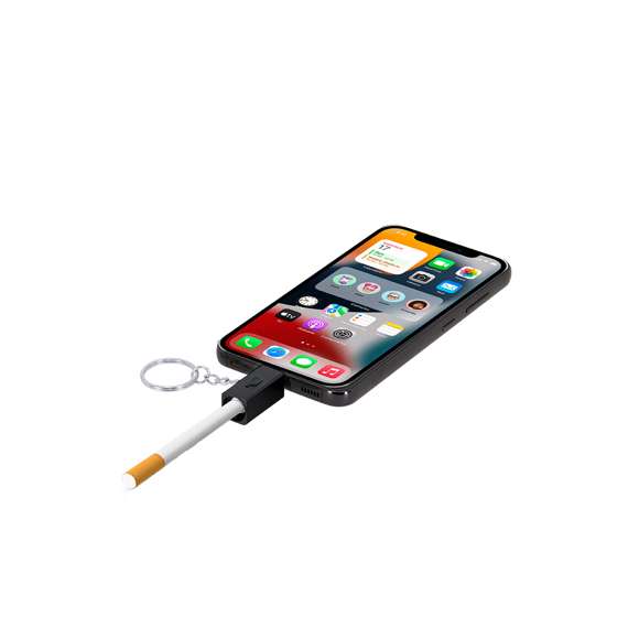 Encendedor eléctrico con alimentación directa mediante conexión Tipo C, perfecto para encender cigarrillos de forma cómoda. Fabricado con una carcasa de aluminio duradera y equipado con un botón de encendido. Diseño compacto y portátil incluye un aro metálico para usar como llavero.