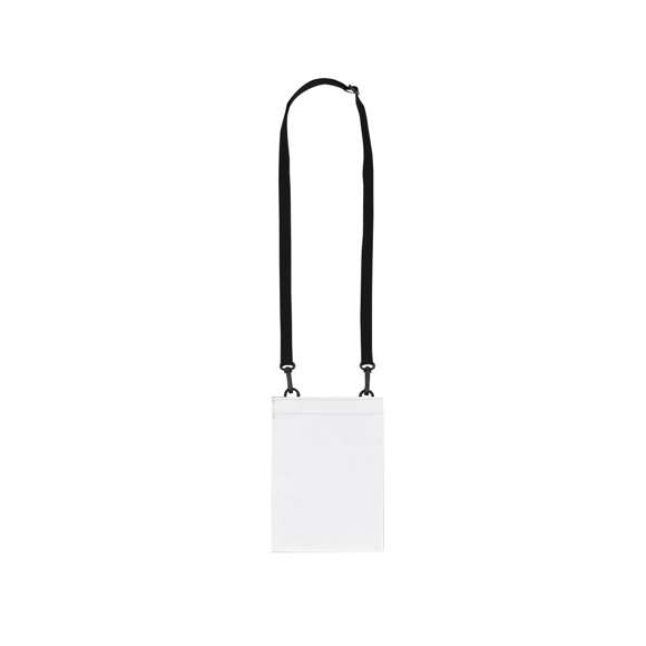 Portatodo fabricado en suave PU. Compartimento principal con cierre de velcro y amplia entrada con fuelle extensible. Incluye cinta ajustable plana con doble enganche de mosquetón giratorios.