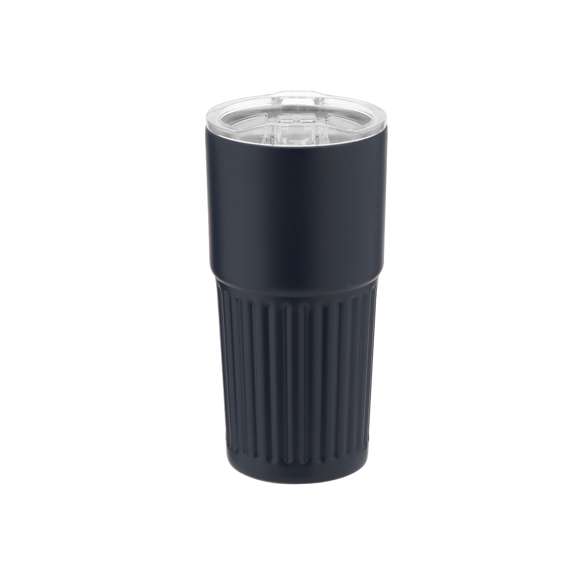 Vaso térmico en Acero Inox Reciclado de doble pared y 500 ml de capacidad. Exterior en acabado biselado mate. Con tapadera con sistema de cierre a presión transparente y dosificador de fácil apertura abatible, libre de BPA. Es ideal para tener en tu escritorio, mesa o en cualquier superficie donde disfrutar tranquilamente de tu bebida favorita. Base antideslizante de silicona. Incluye distintivo de Acero Inox Reciclado.El acero es uno de los materiales más demandados y que puede encontrarse casi en todas partes, desde productos de uso diario a grandes construcciones. Con innumerables propiedades, entre las que cabe destacar la durabilidad y su alto grado de reutilización, convirtiéndolo en una alternativa muy valorada en soluciones de sostenibilidad. Debidamente tratado, permite obtener nuevos recursos de infinita utilización.