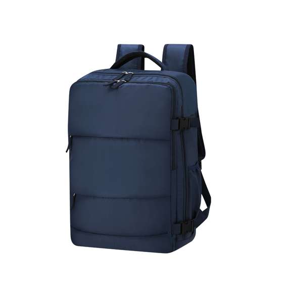 Mochila multifunción fabricada en poliéster 420D. Cuenta con una excelente transpirabilidad en la zona trasera y en la cinta para los hombros, facilitando la disipación del calor gracias a sus cintas y respaldo acolchados. Las cintas anchas están diseñadas para aliviar la presión en los hombros, permitiendo llevar la mochila cómodamente durante largos periodos.Perfecta para cualquier situación por tener múltiples compartimentos:2 bolsillos frontales.3 compartimentos grandes centrales, uno de ellos portatodo, un bolsillo central de gran capacidad para guardad ropa y/o complementos con organizador en su interior, y dos más acolchados, perfectos para llevar portátil de hasta 15 pulgadas y tablet hasta 12 pulgadas.Además, cuenta con un bolsillo lateral perfecto para tener acceso rápido. Perfecta para viajes o para el día a día por sus cintas ajustables, adaptándose a todo estilo de vida.