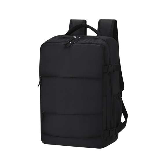 Mochila multifunción fabricada en poliéster 420D. Cuenta con una excelente transpirabilidad en la zona trasera y en la cinta para los hombros, facilitando la disipación del calor gracias a sus cintas y respaldo acolchados. Las cintas anchas están diseñadas para aliviar la presión en los hombros, permitiendo llevar la mochila cómodamente durante largos periodos.Perfecta para cualquier situación por tener múltiples compartimentos:2 bolsillos frontales.3 compartimentos grandes centrales, uno de ellos portatodo, un bolsillo central de gran capacidad para guardad ropa y/o complementos con organizador en su interior, y dos más acolchados, perfectos para llevar portátil de hasta 15 pulgadas y tablet hasta 12 pulgadas.Además, cuenta con un bolsillo lateral perfecto para tener acceso rápido. Perfecta para viajes o para el día a día por sus cintas ajustables, adaptándose a todo estilo de vida.