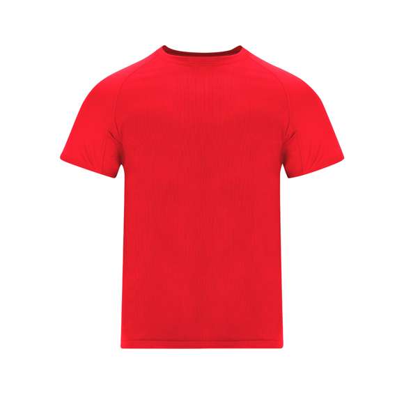 Camiseta técnica confeccionada en tejido Waffle Interlock con función Cool Dry, manteniendo la piel seca y fresca durante la actividad. Con mangas ranglán y cuello redondo, reforzado con cubrecosturas a tono. Incluye paneles inferiores en las mangas a tono y costuras en la sisa.