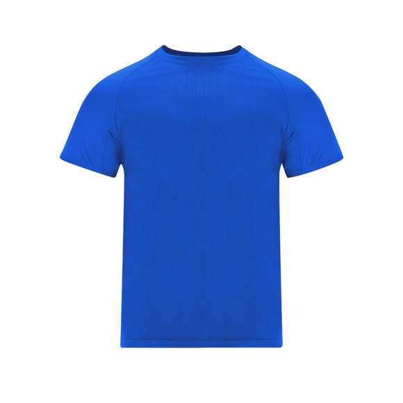 Camiseta técnica confeccionada en tejido Waffle Interlock con función Cool Dry, manteniendo la piel seca y fresca durante la actividad. Con mangas ranglán y cuello redondo, reforzado con cubrecosturas a tono. Incluye paneles inferiores en las mangas a tono y costuras en la sisa.