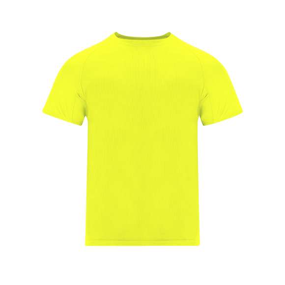 Camiseta técnica confeccionada en tejido Waffle Interlock con función Cool Dry, manteniendo la piel seca y fresca durante la actividad. Con mangas ranglán y cuello redondo, reforzado con cubrecosturas a tono. Incluye paneles inferiores en las mangas a tono y costuras en la sisa.