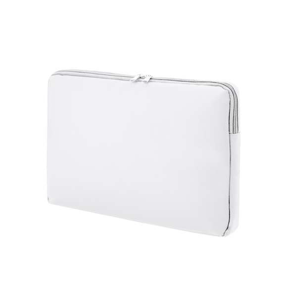 Útil funda de ordenador portátil hecha en suave PU. Compartimento principal acolchado de hasta 15 pulgadas con cierre de doble tirador a juego.