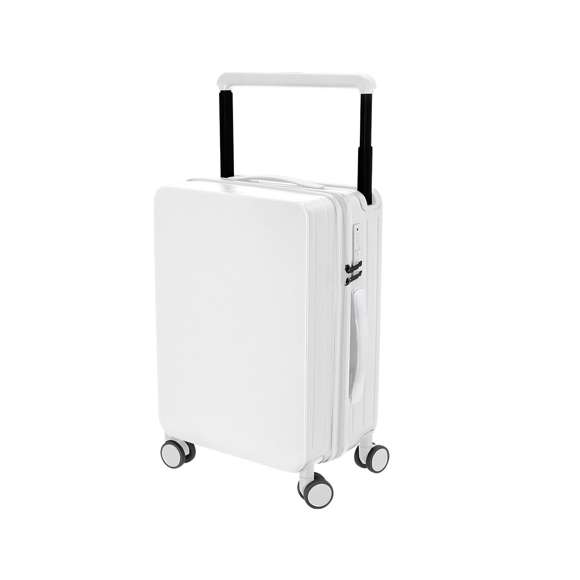 <p>Práctico trolley de 4 ruedas giratorias, en rígido ABS. Versátil por sus múltiples funciones por sus patas laterales con forma gancho, su práctico soporte posavasos plegable y su soporte para tablets, con cierre de cremallera de doble tirador. Interior con diversos compartimentos y diversos bolsillos para pequeños objetos.</p>