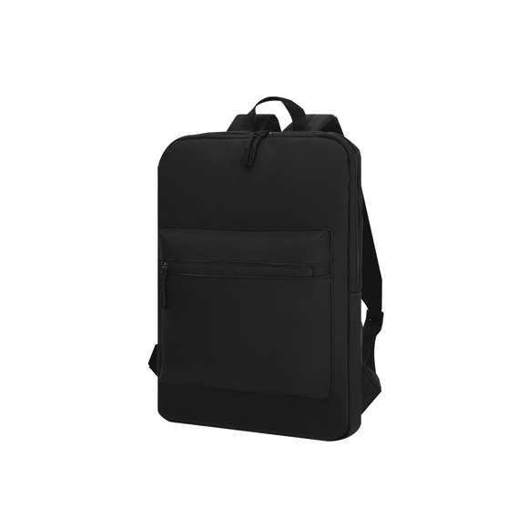 <p>Mochila fabricada en suave PU. Con bolsillo principal de cierre de cremallera con doble tirador. Interior acolchado para portátil de hasta 15 pulgadas. Incluye bolsillo frontal con cierre de cremallera. Espalda y cintas acolchadas, con tela transpirable y ajustables. Incluye cinta de transporte para ajuste en trolley o maleta, ideal para viajes.</p>