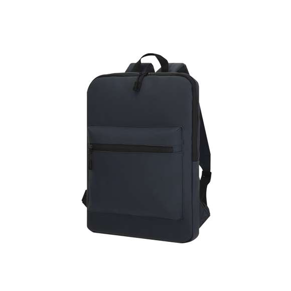 <p>Mochila fabricada en suave PU. Con bolsillo principal de cierre de cremallera con doble tirador. Interior acolchado para portátil de hasta 15 pulgadas. Incluye bolsillo frontal con cierre de cremallera. Espalda y cintas acolchadas, con tela transpirable y ajustables. Incluye cinta de transporte para ajuste en trolley o maleta, ideal para viajes.</p>