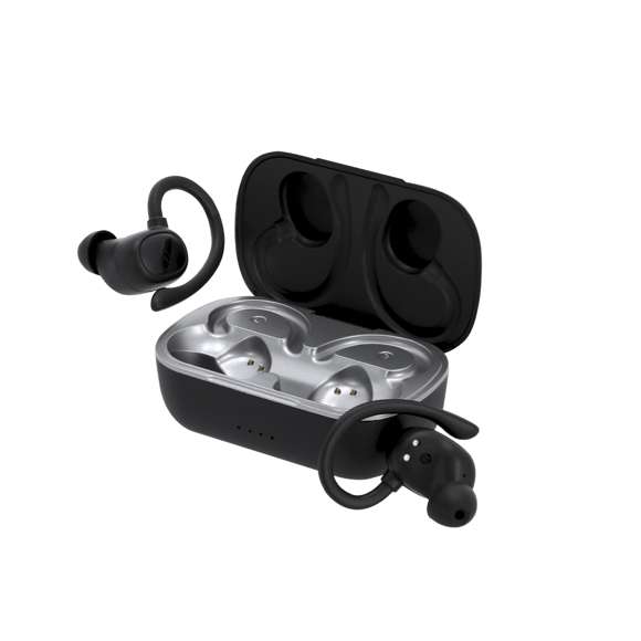<p>Auriculares intraurales con diseño ergonómico y sujeción firme que se adapta alrededor de la oreja, con conexión Bluetooth 5.4. Incluyen un estuche con tapa abatible y batería integrada de 200 mAh. Auriculares con control táctil integrado y función manos libres, ideales para llamadas y música. Recargables mediante cable Tipo C -incluido-.</p>