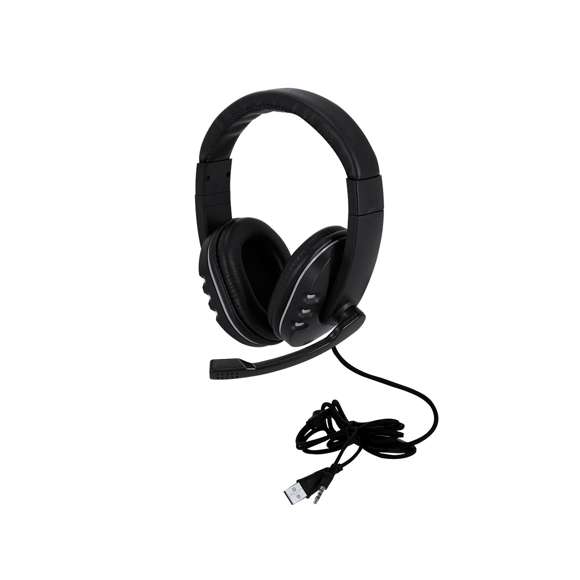 Auriculares gamer diseñados para una experiencia de juego inmersiva. Diseño de diadema con sonido envolvente y retroiluminados con luz LEDs multicolor combinand