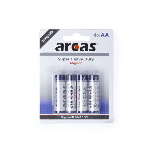  	Blister de 4 pilas salinas de 1,5V tipo AA/R06