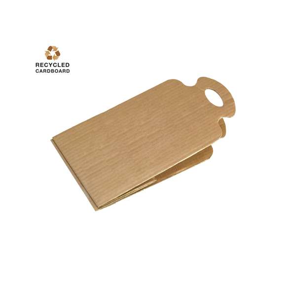 Reutilizabolsas plegable de resistente cartón natural, adaptable a multitud de tamaños de bolsas.