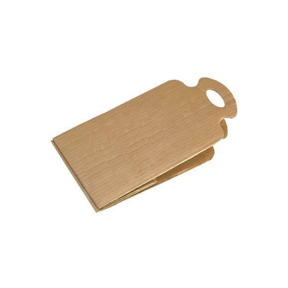 Reutilizabolsas plegable de resistente cartón natural, adaptable a multitud de tamaños de bolsas.