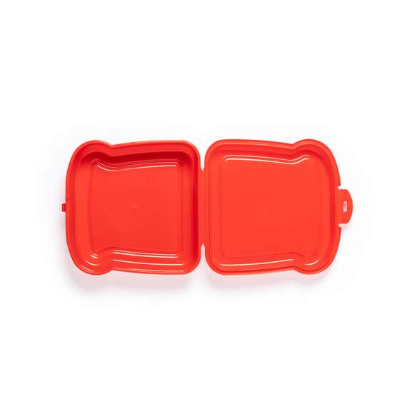 Fiambrera para sandwich de 450ml de capacidad en variada gama de vivos colores. Con cierre de seguridad.
