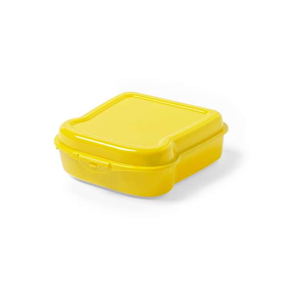 Fiambrera para sandwich de 450ml de capacidad en variada gama de vivos colores. Con cierre de seguridad.