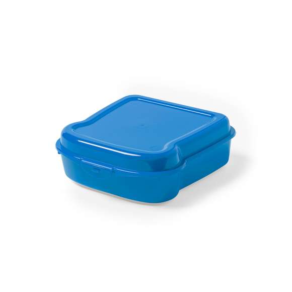 Fiambrera para sandwich de 450ml de capacidad en variada gama de vivos colores. Con cierre de seguridad.