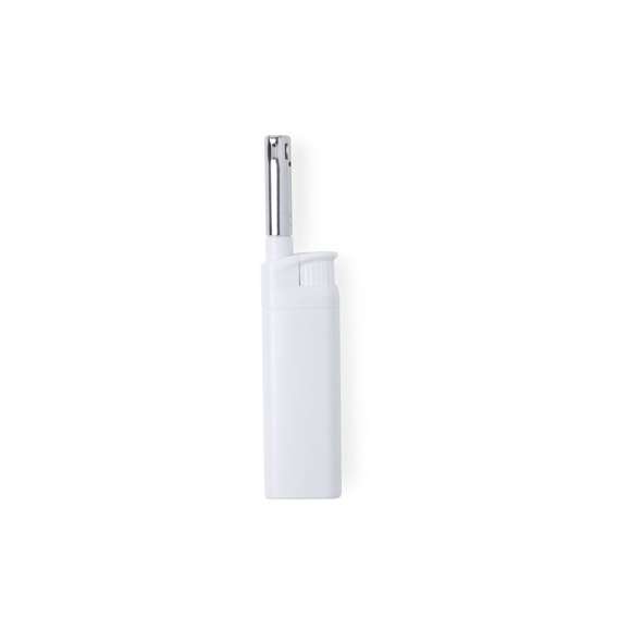Encendedor de cocina a gas de mecanismo eléctrico. Con protección infantil, recargable y disponible en colores sólidos: negro y blanco. Servido en cajas de 50 unidades del mismo color.