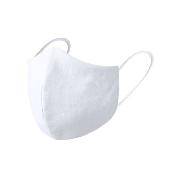 Mascarilla higiénica reutilizable. Fabricada en algodón y poliéster.  Capa exterior en algodón/poliéster. Forro interior 100% algodón.  Materiales con tecnología HeiQ Viroblock NPJ03, tratamiento con alta efectividad probada neutralizadora de bacterias y gérmenes. Con costura frontal ergonómica para un cómodo ajuste y confortables cintas elásticas para las orejas en tejido hipoalergénico, con certificación OEKO-TEX Clase I. Presentación en bolsa individual.  Libre de Grafeno.  Para uso personal en adultos.  Analizada y fabricada de acuerdo al estándar europeo UNE-CWA 17553:2020. Propiedades del tratamiento analizadas según ISO 20743: Determinación de la actividad antibacteriana de los productos Textiles e ISO 18184: Determinación de la actividad antiviral de los productos Textiles.  Aditivo HeiQ Viroblock NPJ03, certificado como seguro y sostenible, con todos sus componentes de grado cosmético, base biológica y reciclados  Eficacia de filtración bacteriana: ≥ 90%. Altamente resistente. Se aconseja lavar a 60ºC.