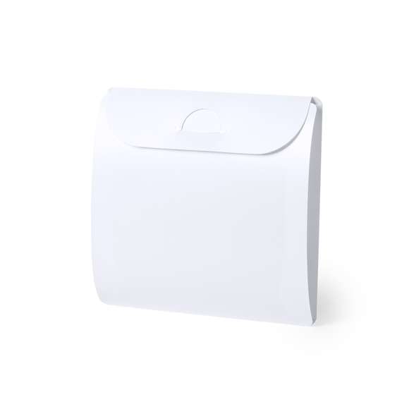 Portatodo en resistente material PP de acabado blanco mate. En tamaño XL y con práctico sistema de plegado.