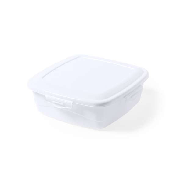  	Fiambrera de 1L de capacidad, hecha en PP de color blanco. De fabricación europea y con certificación Food Grade, garantizando la seguridad cuando los alimentos entran en contacto con el material usado para fabricar el producto. Formato cuadrado, con cierre de seguridad en todos sus lados.