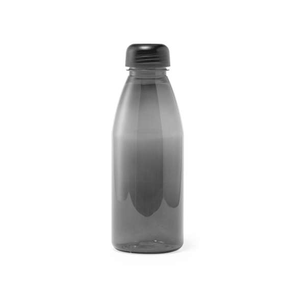 Botella de 550 ml de capacidad en material tritán, resistente al calor y libre de BPA. Con tapón a rosca de seguridad y disponible en variada gama de colores, con distintivo Made In Europe.