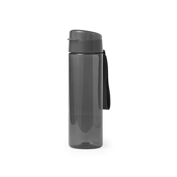 Bidón de 600 ml de capacidad en material tritán resistente al calor y libre de BPA. Con tapón a rosca dosificador de seguridad y disponible en variada gama de colores, con distintivo Made In Europe.