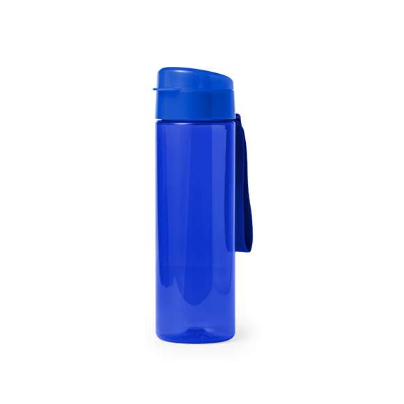 Bidón de 600 ml de capacidad en material tritán resistente al calor y libre de BPA. Con tapón a rosca dosificador de seguridad y disponible en variada gama de colores, con distintivo Made In Europe.
