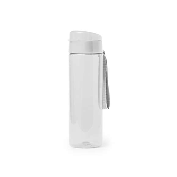 Bidón de 600 ml de capacidad en material tritán resistente al calor y libre de BPA. Con tapón a rosca dosificador de seguridad y disponible en variada gama de colores, con distintivo Made In Europe.