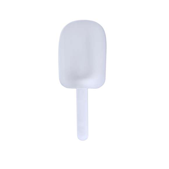 Práctica pala de mano fabricada en resistente PP transparente. Con mango ergonómico que facilita una carga y vertido del contenido precisos.