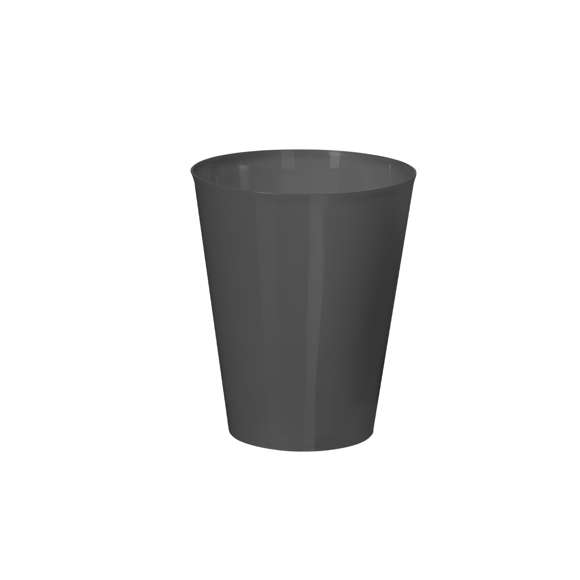 Vaso de 500 ml de capacidad en resistente y flexible material PP. Reutilizable y en variados colores translúcidos.