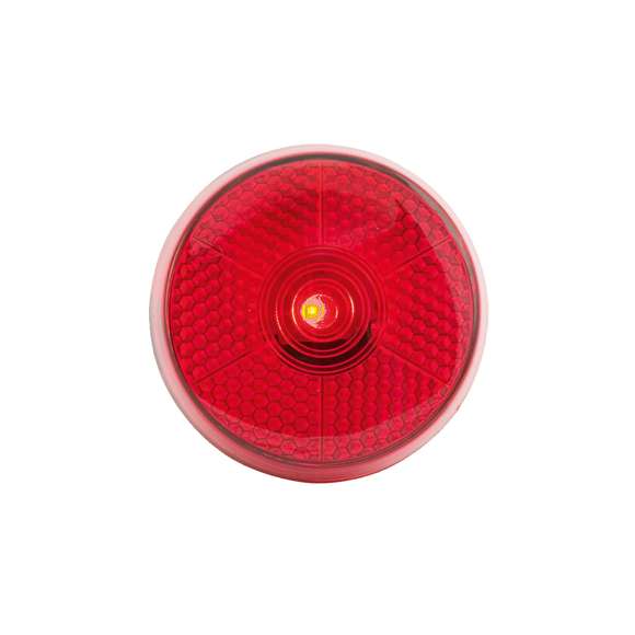 Clip led reflectante en vivos colores. De sólido de ajuste y pilas de botón con film de seguridad incluidas.