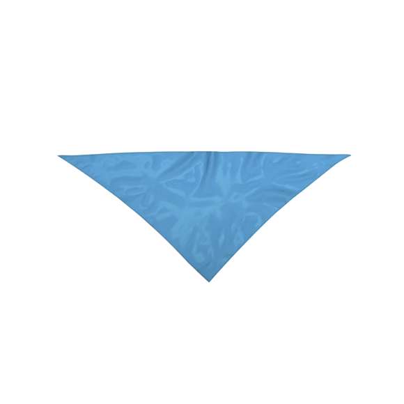 Pañoleta tamaño extra de diseño tirangular. Con cuerpo en suave poliéster de vivos y variados colores. Pespuntes de refuerzo en los laterales. Color blanco especialmente diseñado para marcaje en sublimación.