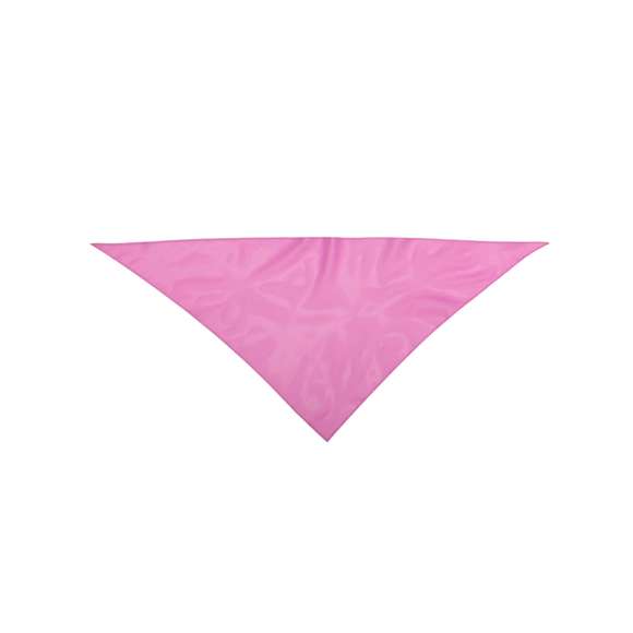 Pañoleta tamaño extra de diseño tirangular. Con cuerpo en suave poliéster de vivos y variados colores. Pespuntes de refuerzo en los laterales. Color blanco especialmente diseñado para marcaje en sublimación.