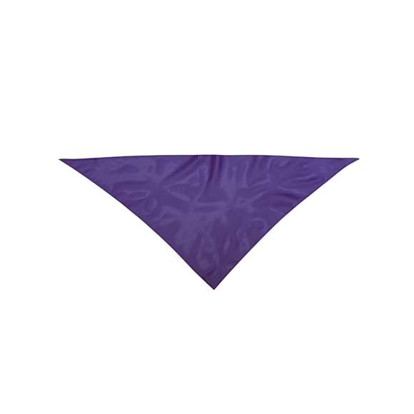 Pañoleta tamaño extra de diseño tirangular. Con cuerpo en suave poliéster de vivos y variados colores. Pespuntes de refuerzo en los laterales. Color blanco especialmente diseñado para marcaje en sublimación.