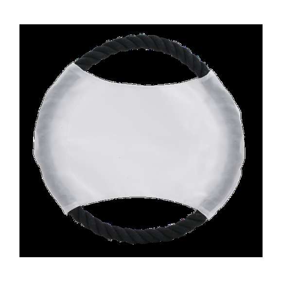 Frisbee para mascotas con resistente cuerda de algodón y parte central en algodón de vivos colores.