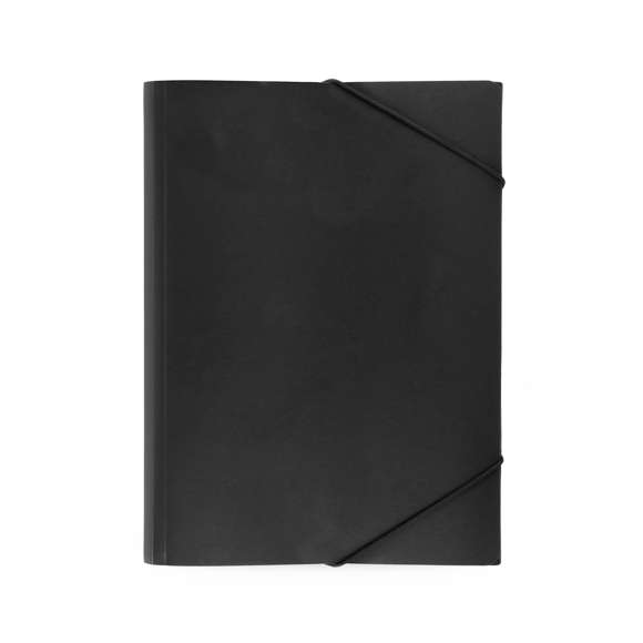 Carpeta de gran capacidad con cierre elástico, en variados colores, de acabado translúcido y sistema de plegado tripe.