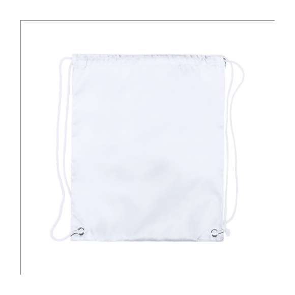 Mochila de cuerdas de suave poliéster en extensa gama de colores. Con cuerdas autocierre en color negro, esquinas reforzadas en polipiel a juego con el color de la mochila y resistentes argollas metálicas. Color blanco especial para sublimación.