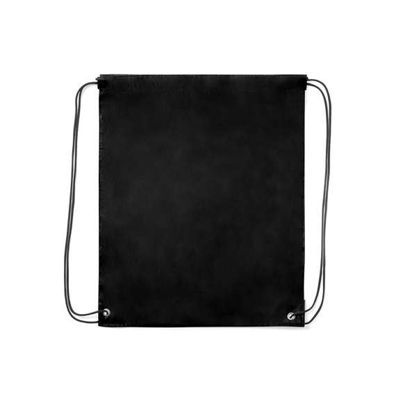 Mochila de cuerdas de suave poliéster en extensa gama de colores. Con cuerdas autocierre en color negro, esquinas reforzadas en polipiel a juego con el color de la mochila y resistentes argollas metálicas. Color blanco especial para sublimación.