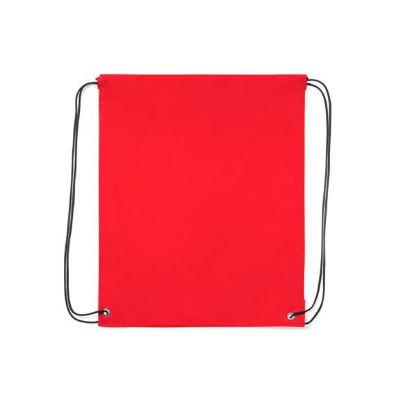 Mochila de cuerdas de suave poliéster en extensa gama de colores. Con cuerdas autocierre en color negro, esquinas reforzadas en polipiel a juego con el color de la mochila y resistentes argollas metálicas. Color blanco especial para sublimación.