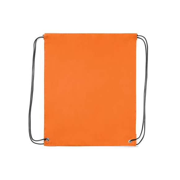Mochila de cuerdas de suave poliéster en extensa gama de colores. Con cuerdas autocierre en color negro, esquinas reforzadas en polipiel a juego con el color de la mochila y resistentes argollas metálicas. Color blanco especial para sublimación.